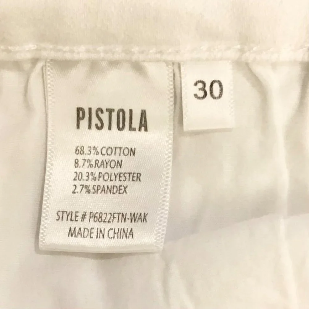 Pistola 30 Jennifer Skinny Distressed Women’s Jeans White P6822FTN-WAK Tiny Spot